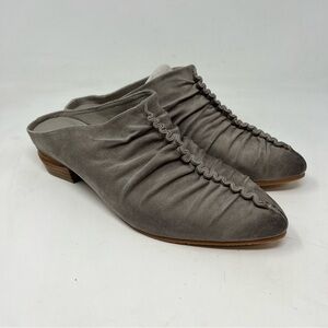 Antelope Rouched Leather Mules 39/8